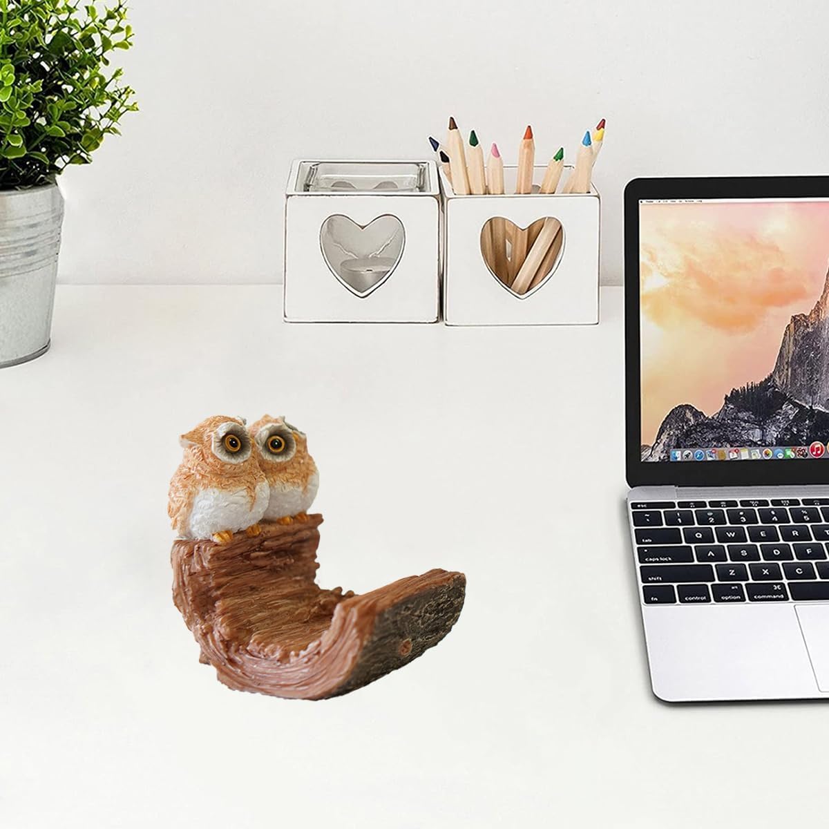 Cute Phone Stand for Desk, Cartoon Design Cell Phone Holder,Resein Desk Phone Stand, Cute Animal Desktop Accessories,Compatible with All Mobile Phones,Display Decoration for chid Bedroom