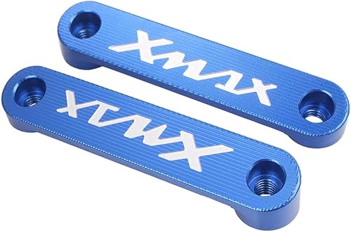LIRU Motor 2 x Eje Delantero Coper Placa Decoración Cubierta Aluminio para Yamaha XMAX 300 2017-2018, Azul