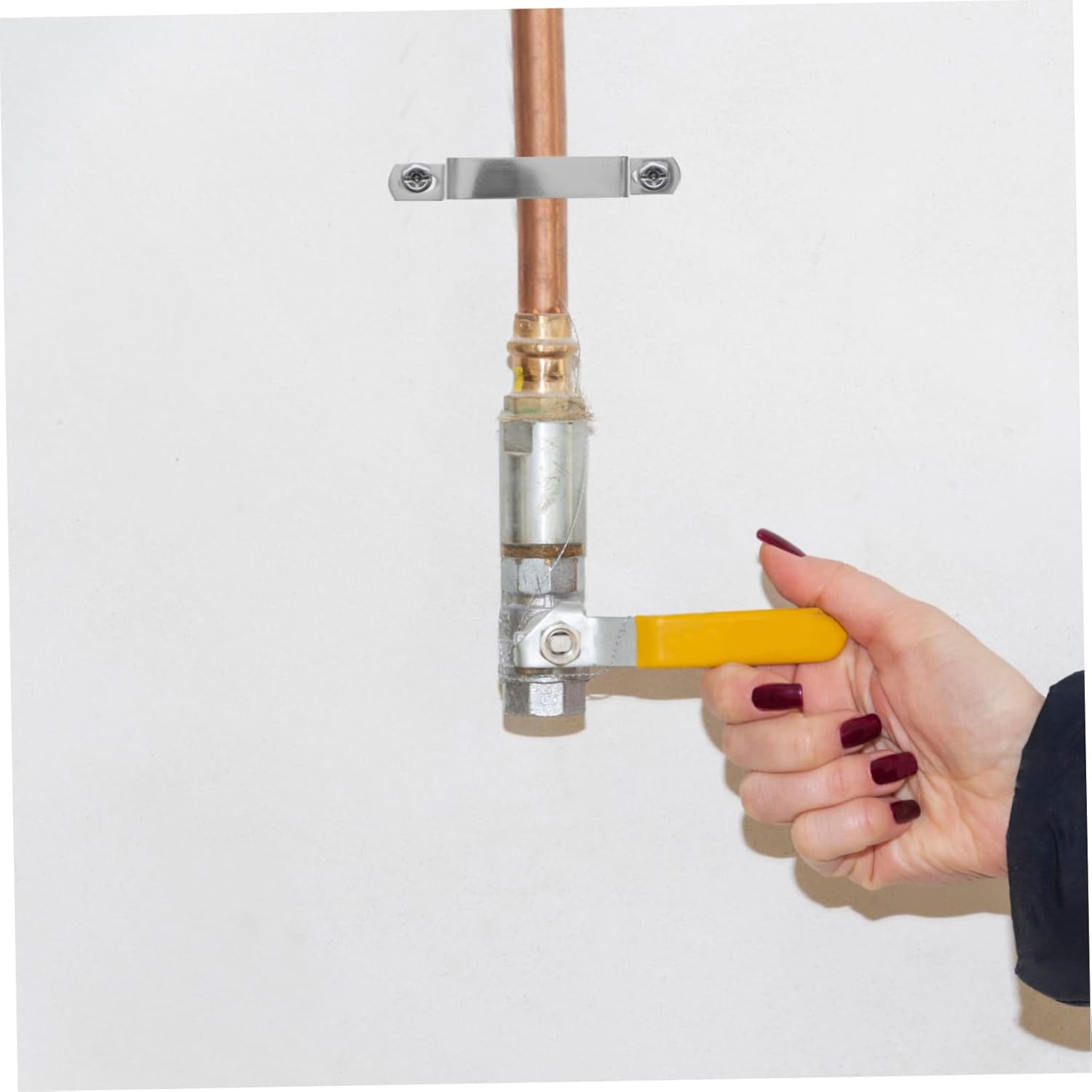 TEHAUX 16pcs Stainless Steel u Clamp Bracket for Pipe Support Heavy Duty Tube Hanger Weather Resistant for Use