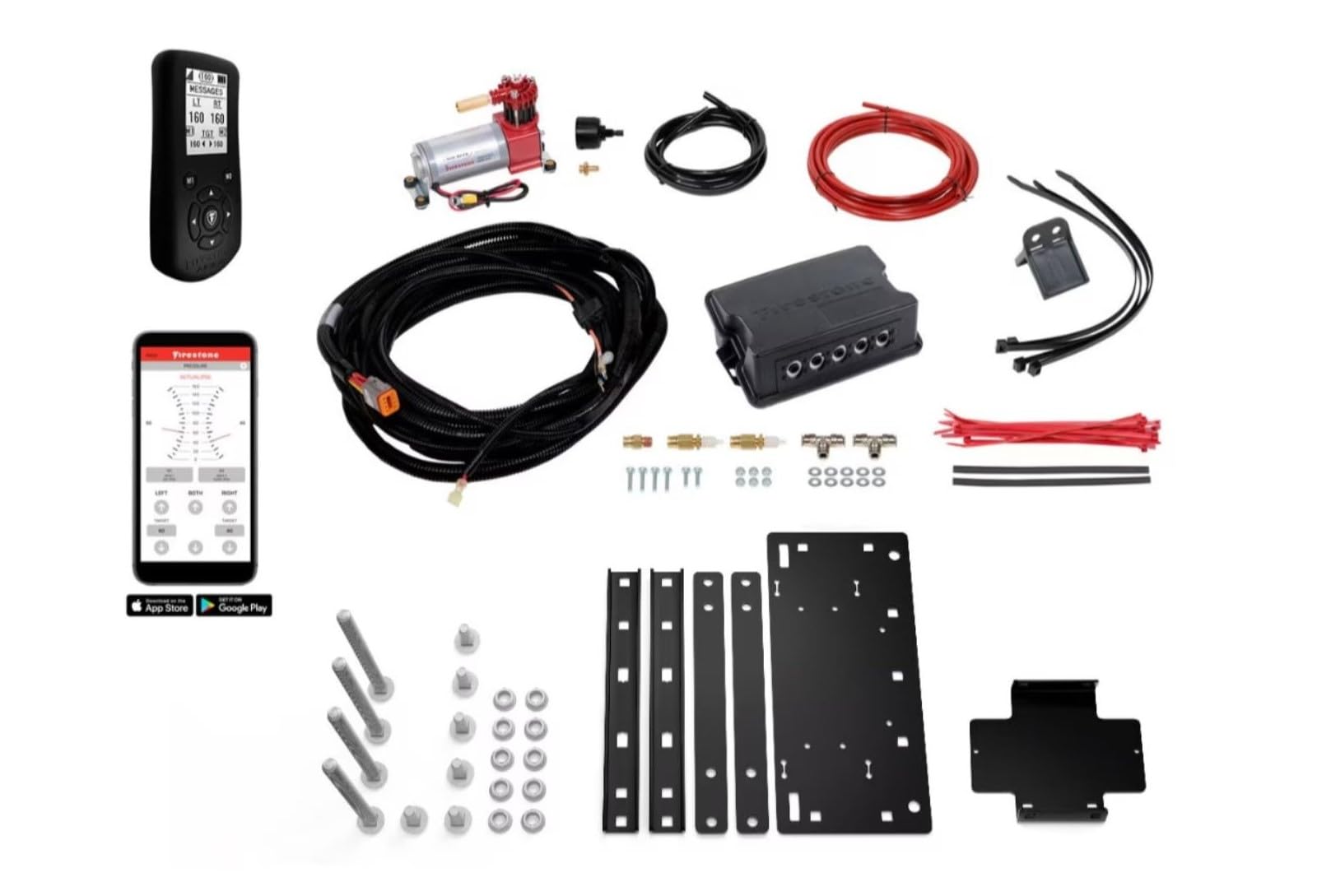 Firestone Airide 2933 Air Command Standard Compressor with Dual Wireless App & Remote - Universal Fitment, Dual Leveling Path, Adjust Air Spring Pressure, Diagnostic Monitoring