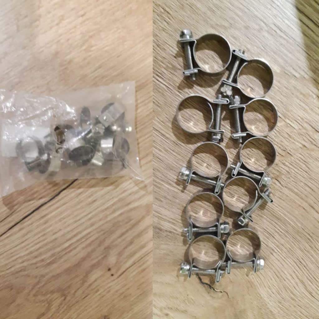 10 sztuk regulowanych zacisków do węża SUS(16-18mm)