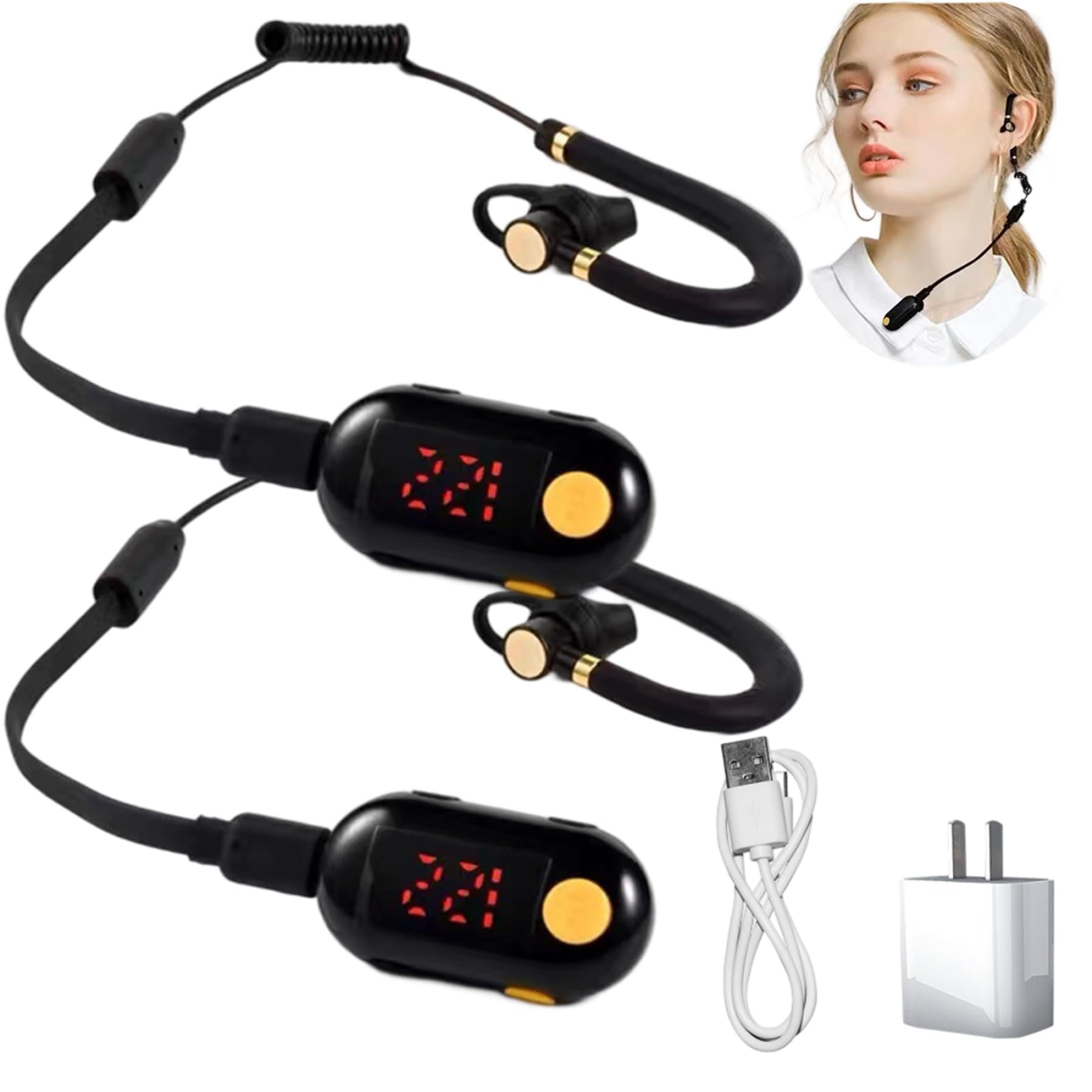 Mini walkie talkie 2 pezzi ricetrasmettitore FM portatile piccoli walkie talkie per ristoranti supermercato ospedale turismo