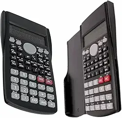 Calculadora Científica com 240 Funções, Display 2 Linhas, Ideal para Estudantes e Engenharia, Portátil, Preta
