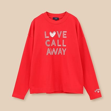 Callaway C24133220 Women's Long Sleeve Crew Neck Shirt, LOVE