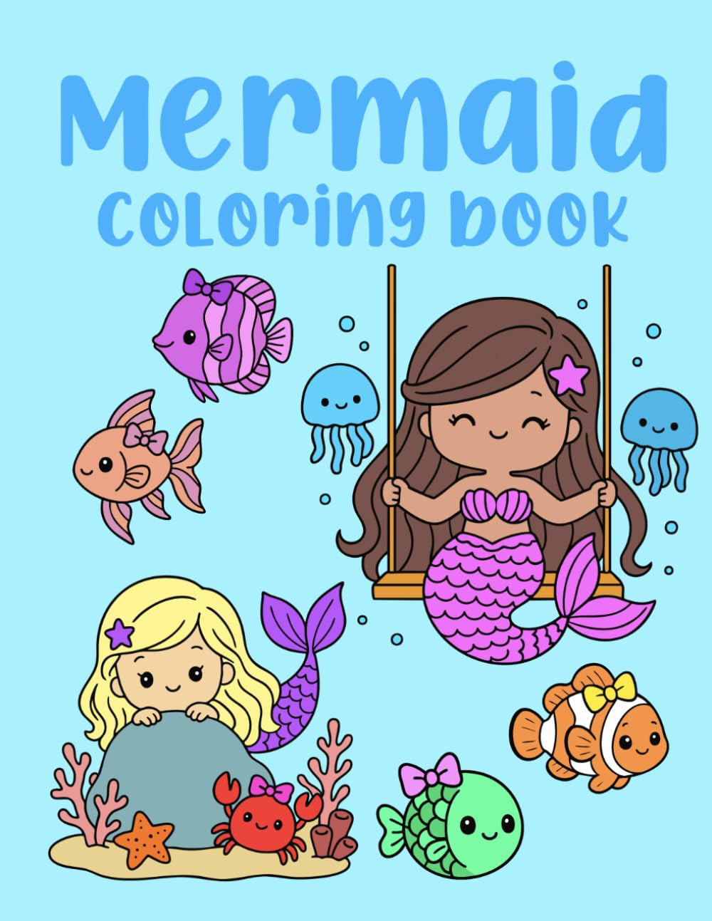 Mermaid Coloring Book || Kids Activity Book || Ocean || Sea || Fish