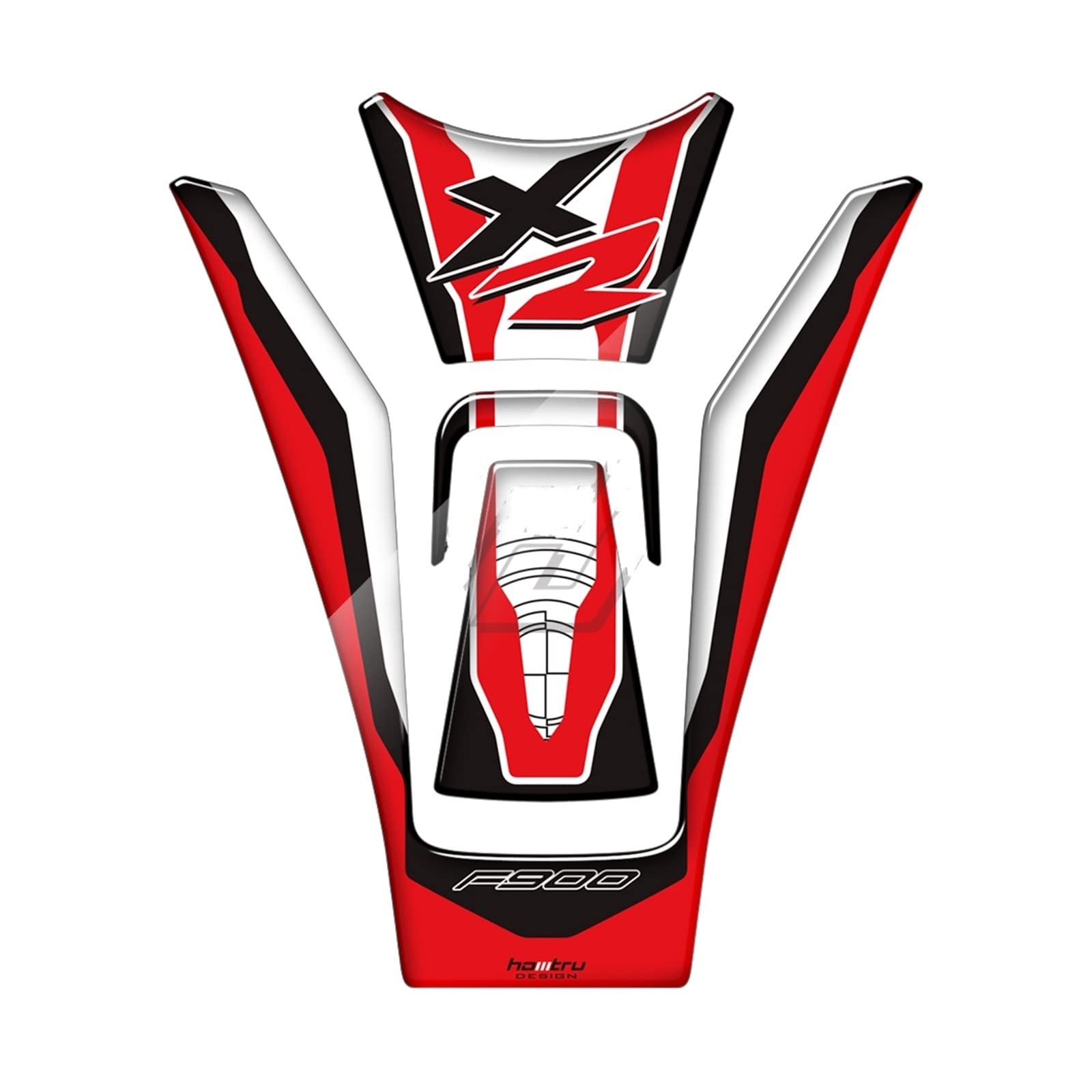 Autocollants réservoir moto F900XR protection latérale et poignée genou