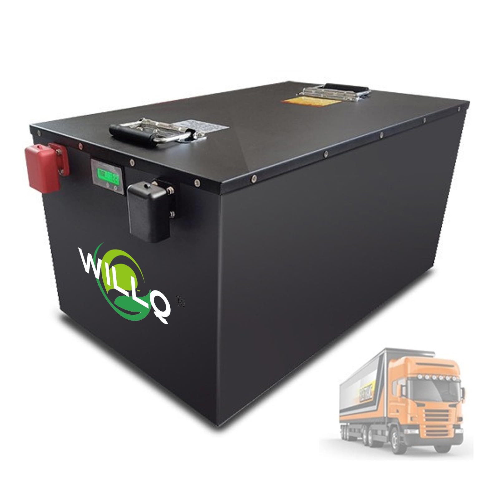Pacco Batteria LiFePO4 25,6V 24V 50Ah 100Ah 150Ah 200Ah 280Ah Batteria Sostitutiva per Golf Cart con BMS, Ideale per Camper, Nautica e sistemi di Backup
