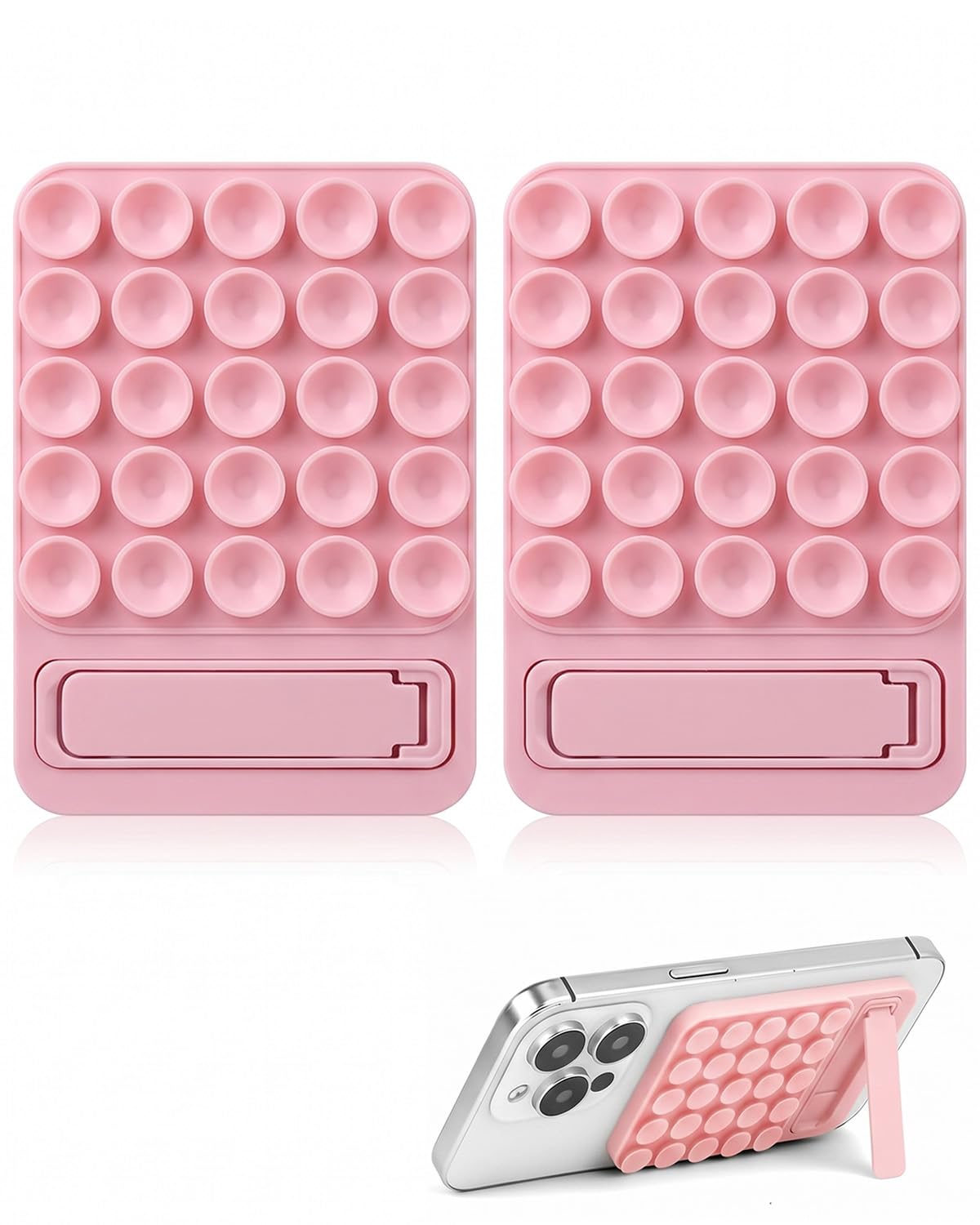 4 Ventose Per Cellulare Trasparenti E Colorate – Silicone, Per Selfie, Video E Ricarica
