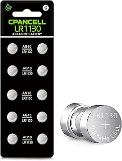 L1131 LR1130 Batteries, 389/390Battery AG10 SG10 189 Premium Alkaline Battery High Capacity 1.5V Button Coin Cell Batterie...
