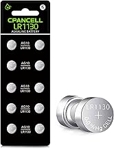 L1131 LR1130 389/390 AG10 SG10 189 High Capacity 1.5V Alkaline Battery Pack of 10