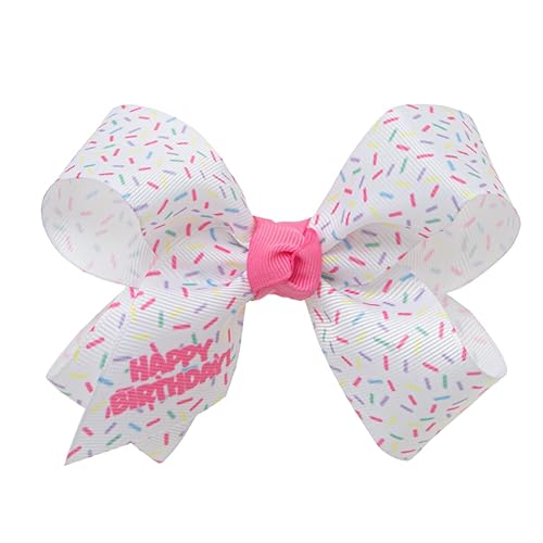 Miniatura 6 de HAIRBOWS - Lazo de grogrén para niñas con nudo en el centro de una pinza para el cabello, para todas las edades y tipos de cabello, lazos de 6