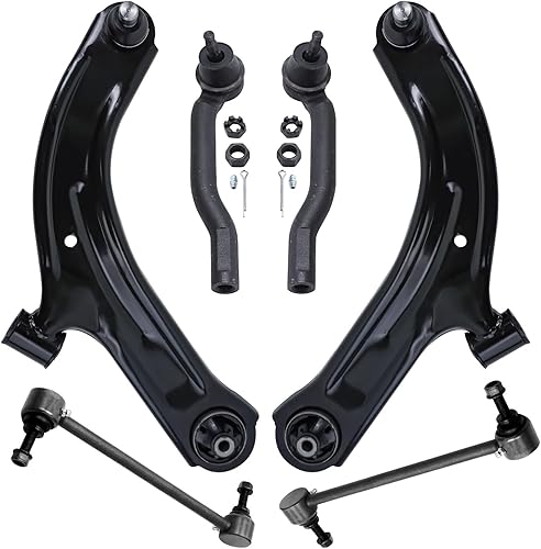 Miniatura 142 de Detroit Axle - Kit de brazos de control delanteros de 6 piezas para Hyundai Accent Kia Rio Rio5 06-10 2006 2007 2008 2009 2010 2011, 2 brazos de