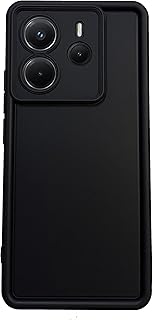 جراب خلفي صلب من السيليكون الناعم ممتص للصدمات من البولي يوريثين الحراري لحماية الكاميرا مضاد للصدمات لموبايل شاومي نوت شبكة الجيل الرابع 14 4G (أسود)