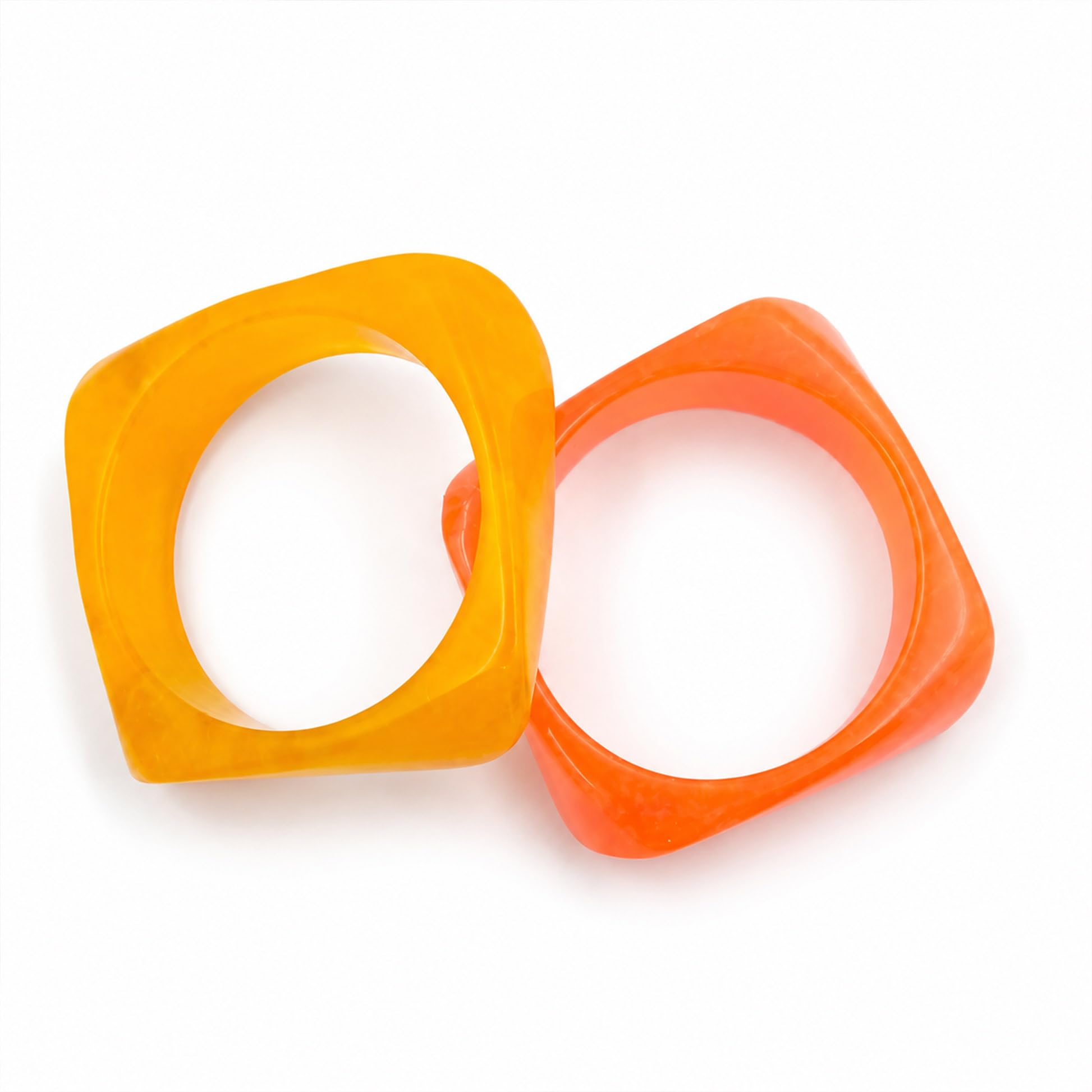 Multicolour Chunky ResinSet of 2 Bangle Set for Women & Girls |Diameter Length 2.4 Inch | Set of 2-image-14