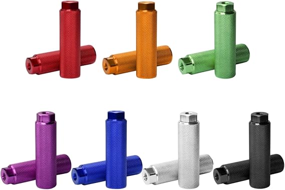 2Pcs Cyclings Bikes Foot Peg Aluminum Alloys Antislip Bikes Feet Rest Stunts Peg, Antislip Bikes Rear Feet Stunts Peg