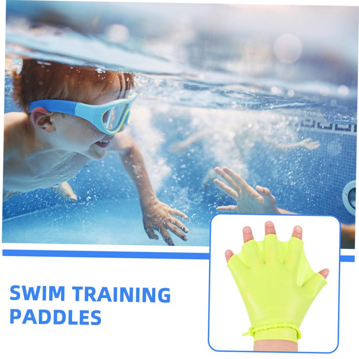 Toddmomy Per Silicone Palette Resistenti all per Allenamento Piscina per Surf E Sport Acquatici Regolabili E Confortevoli per Principianti 4 * 3