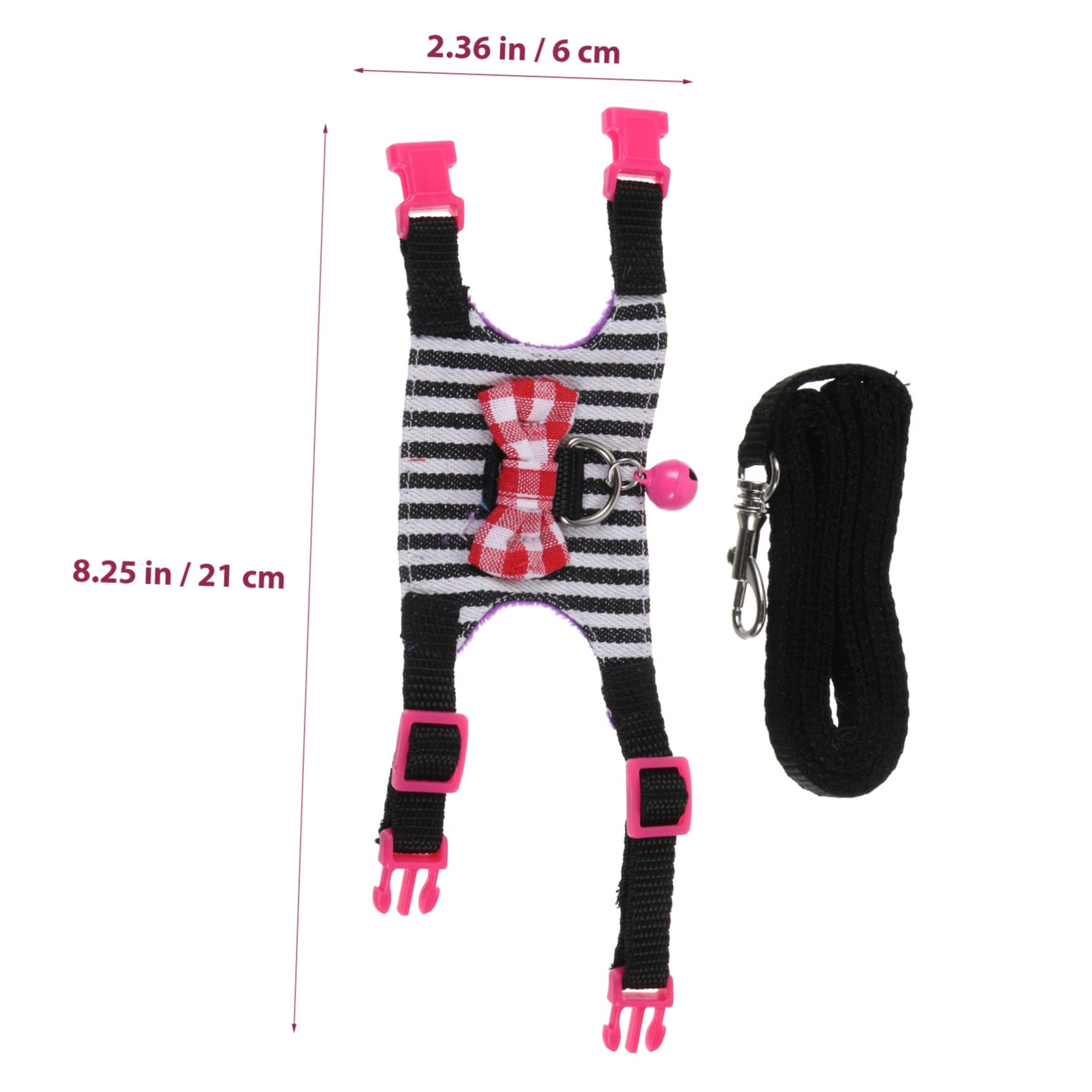 HANABASS Small Pet Harness Kit Bunny Harness Rabbit Clothes Hamster Accessory Comfortable Breathable Fashionable