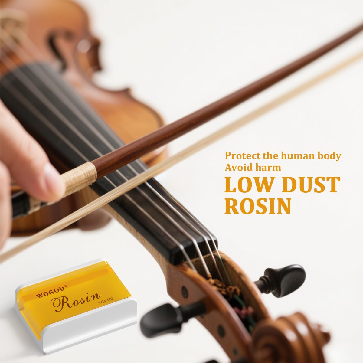 Lot de 20 colophanes légères à faible poussière pour archets pour violon, alto et violoncelle (F02 - Lot de 20)