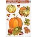 Pumpkin Harvest Fall Window Cling Sheet