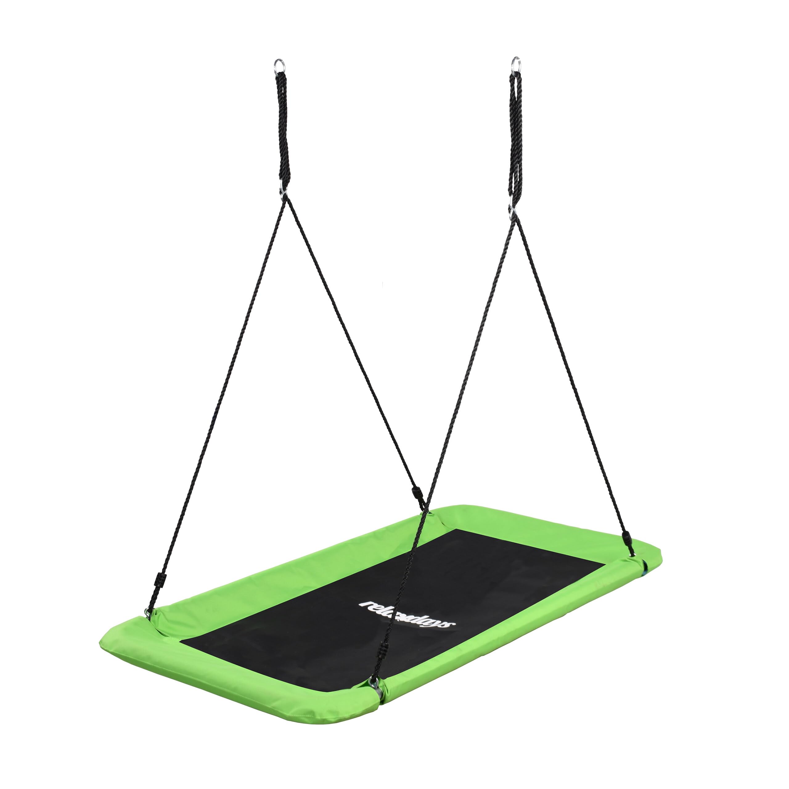 Relaxdays Green Square Nest Swing For Kids & Adults, 150 Kg, Multi-Child Outdoor Swing, 150X80x165 Cm,