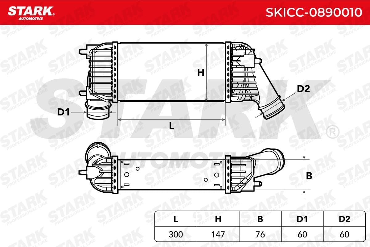 STARK SKICC-0890010 intercooler