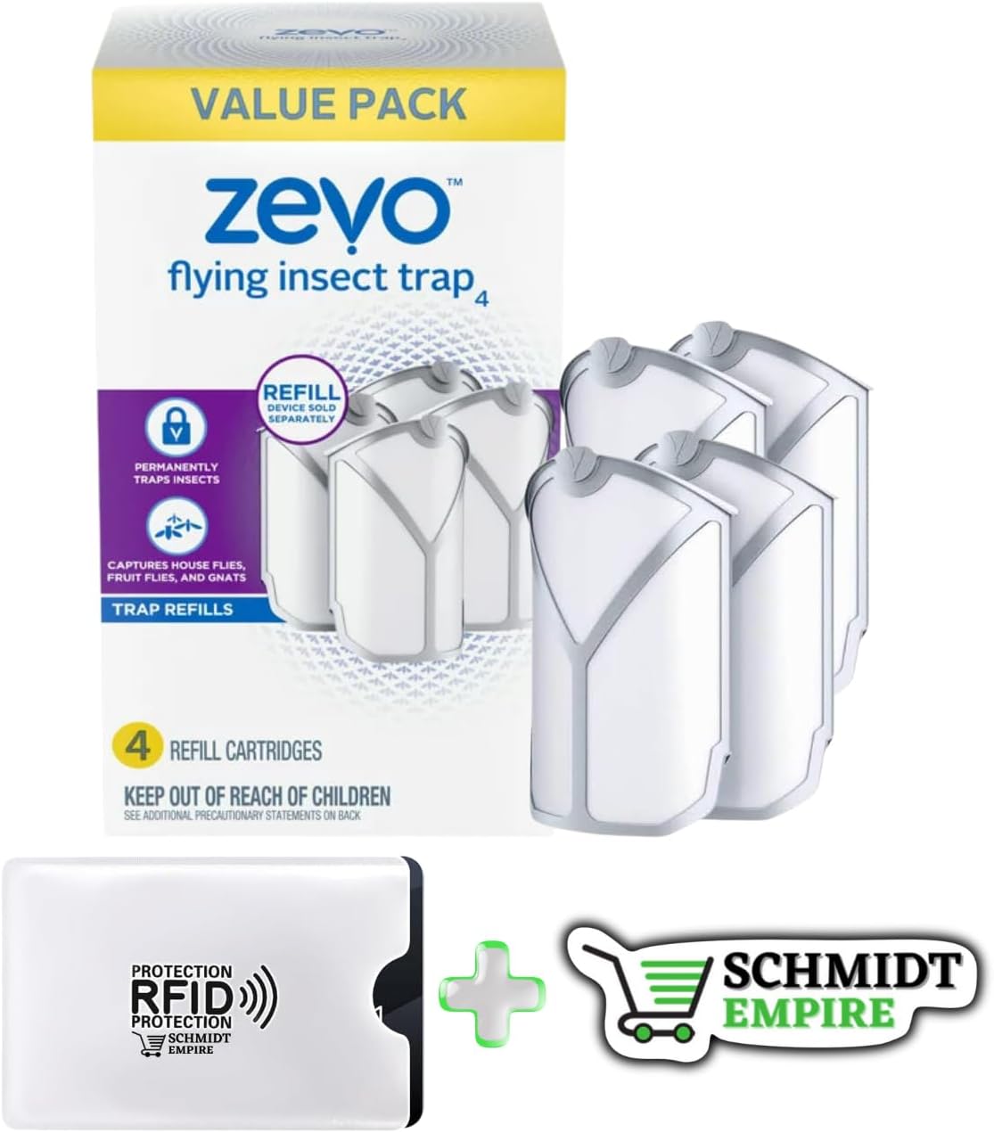 ZEVO Refills 04 Cartridges Indoor NO Device Sold