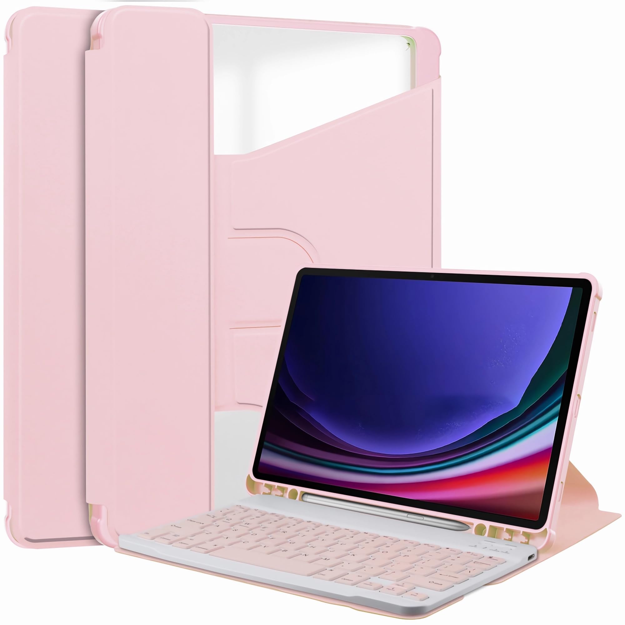 Housse protection Samsung Tab S9 FE Plus SM-X610 clavier azerty sans fil