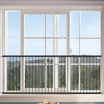 Amazon.co.jp: Seogva 窓から転落防止フェンス 窓柵 ブラック ベビー