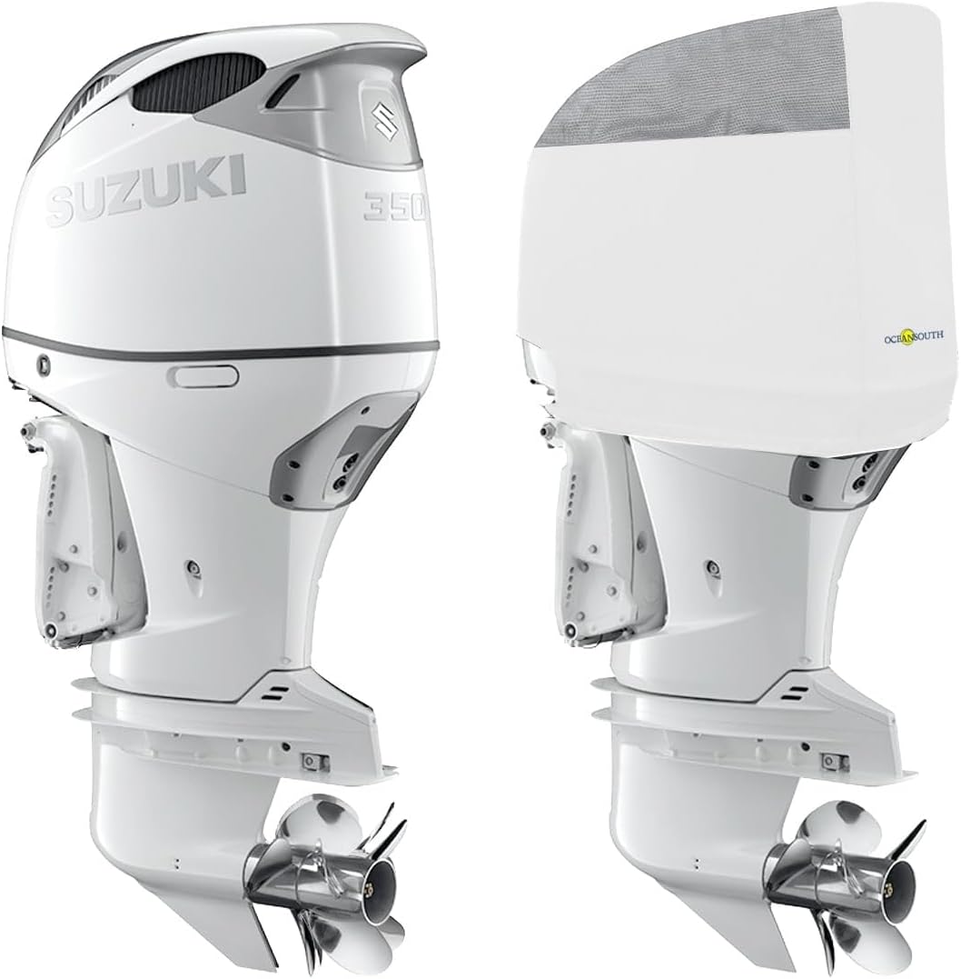 Oceansouth Custom Fit Vented Covers for Suzuki Outboard Engine (Black, DF2.5 1CYL 68cc (from 2006 up to 2024))