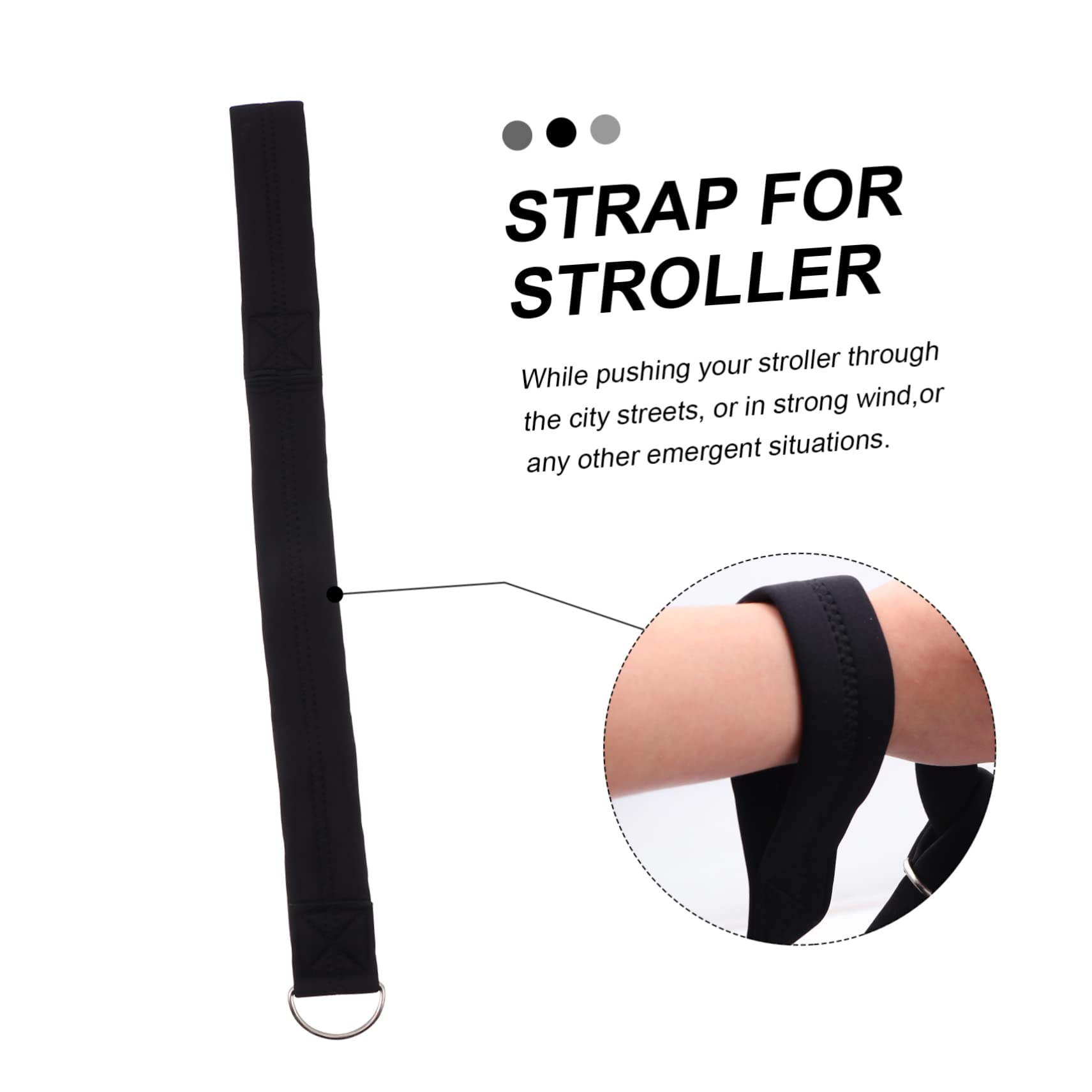 Yardwe 8 Pièces Sangle de Sécurité Poussette Résistante Néoprène avec Dragonne Poignet Antidérapante pour Poussette Extérieure Harnais de Protection