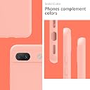 YATWIN Silicone Back Case for Google Pixel 8A, Soft-Touch Phone Back Cover for Google Pixel 8A - Pink gallery image
