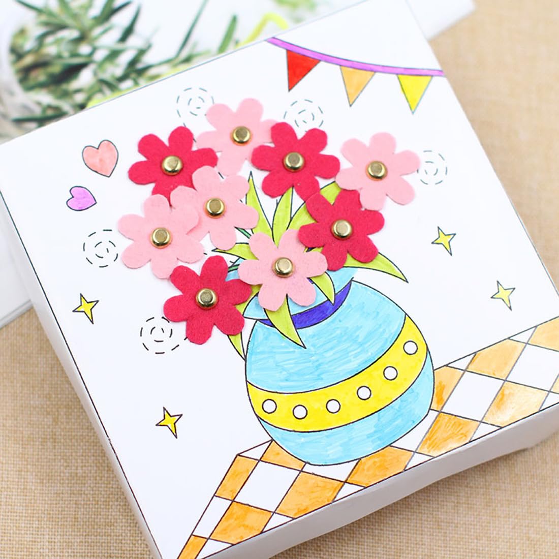 200 Fermacampioni Colorati Con Punzonatrice - Per Scrapbooking E DIY, Multicolore, 3mm - Foto 10