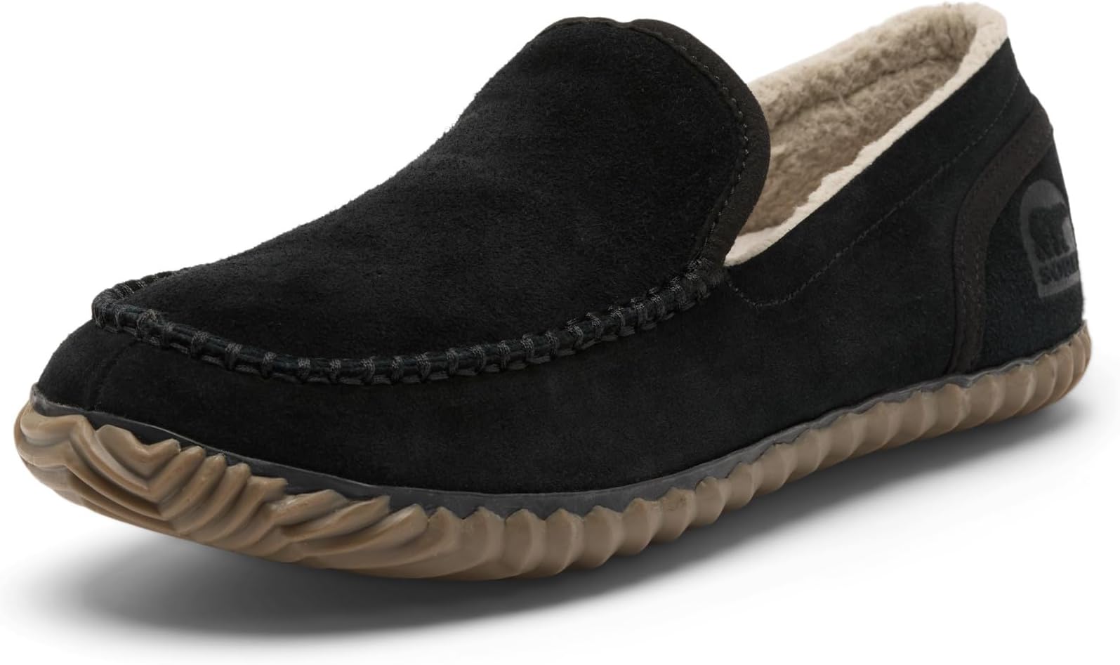 Men's Dude Moc Slipper - Black, Black - 8.5