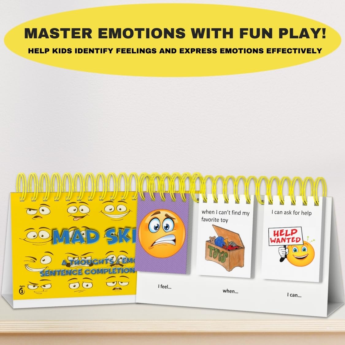 Mad Skillz Sentence Building Cards for Emotional Regulation and Speech Therapy Classroom Must Have to Learn to Read PreK 2nd Grade Phonics Reading Learning Special Education Tool Homeschool Supplies - Image 4