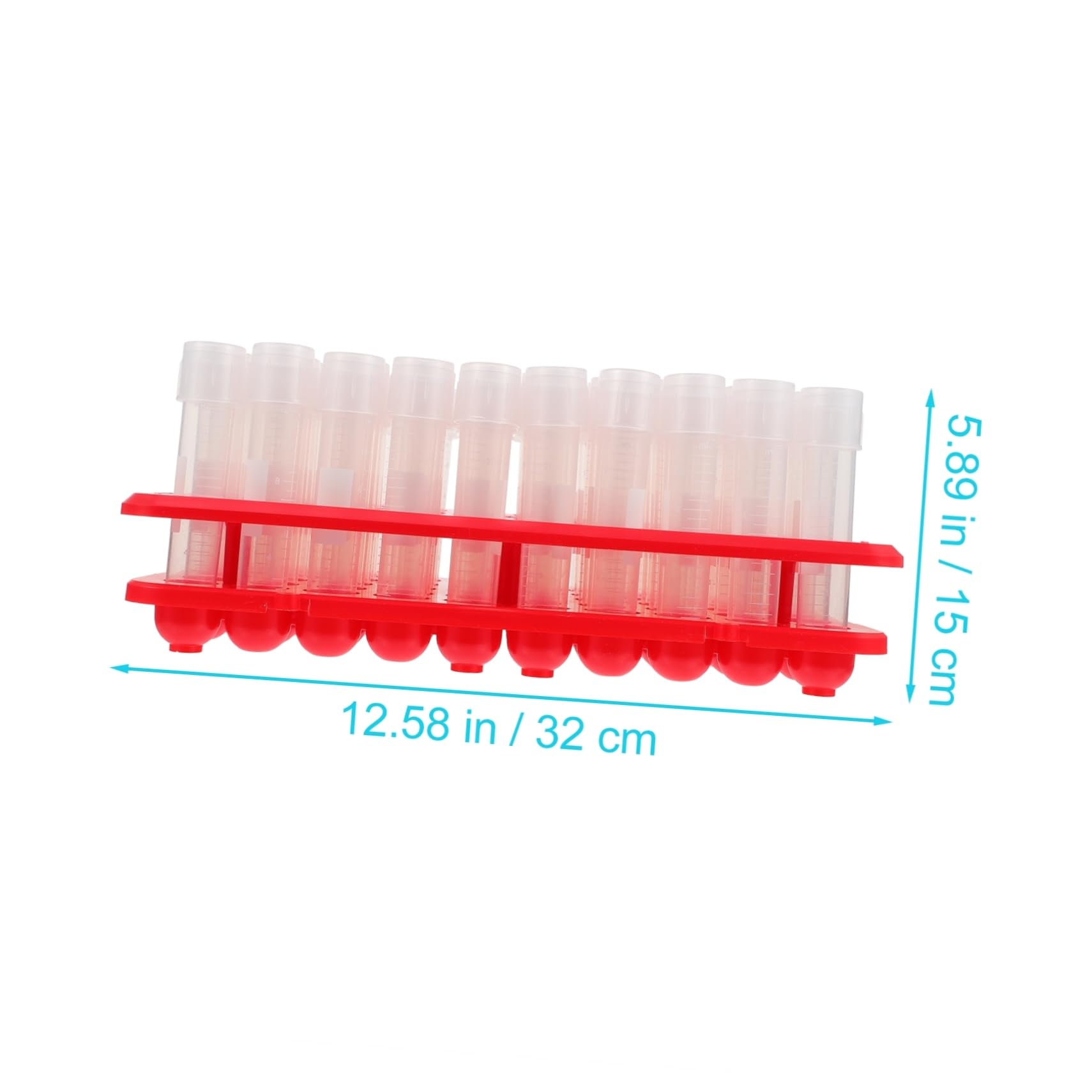 FUNOMOCYA 100pcs Shake Tube Conical Centrifuge Tubes Test Tube Rack Chemistry Test Tubes Test Tube Holder Containers for Liquids Teaching Experiment Test Tube Test Tube Stand Vials Plastic