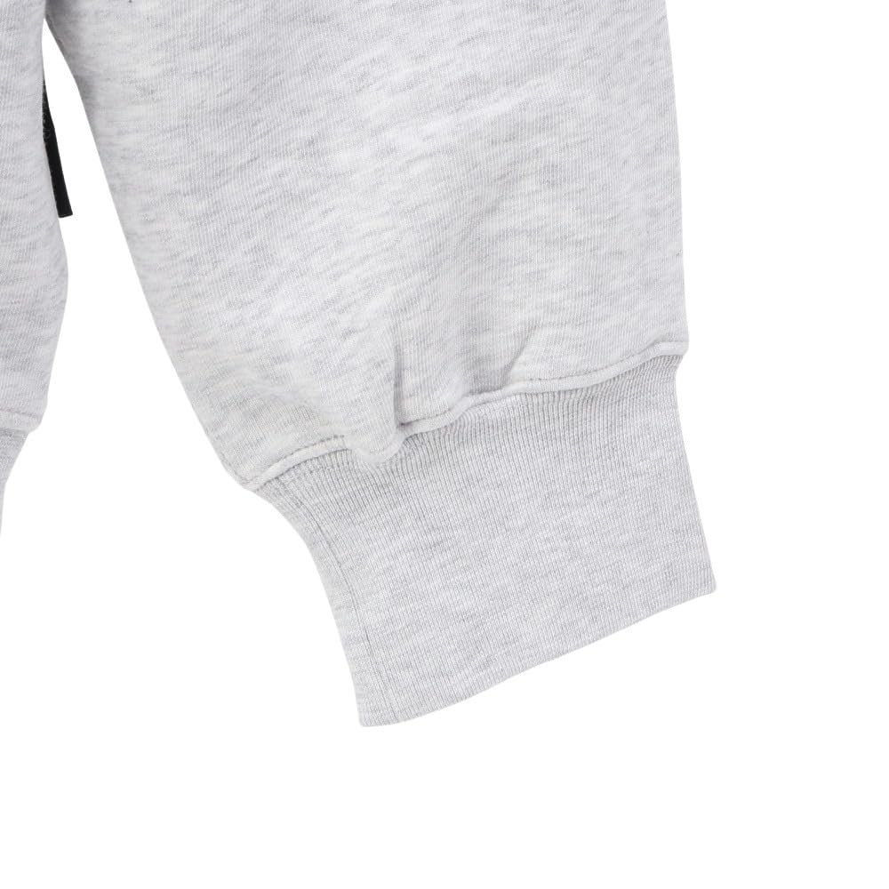 On Sudadera Gris Running Club Hoodie Crater de Corte Holgado