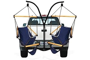 Hammaka Trailer Hitch Stand and Cradle Chairs Combo - Ideal for Tailgating and Camping