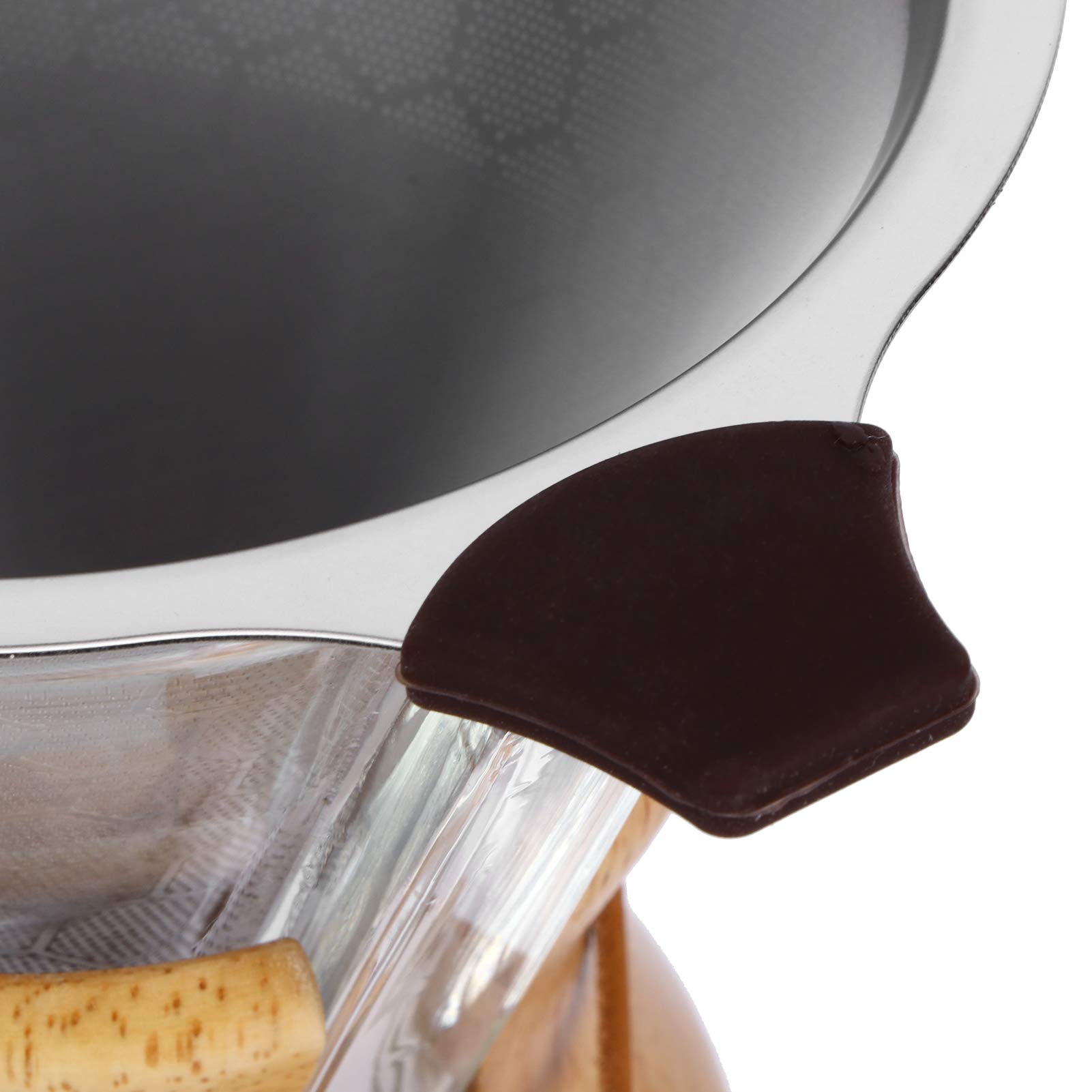 Glass Coffee Maker with Stainless Steel Filter and Precision