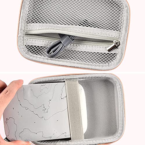 Case Compatible With Hp Sprocket Select Portable/ 2Nd Edition Instant Photo Printer, Travel Carrying Organizer Holder Fits For Zink Photo Paper, Usb Cable And More Accessories(Box Only) - Rose Gold #TOP2