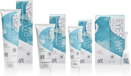 Miniatura 3 de AH YES WB - Lubricante personal orgánico a base de agua con aloe vera pH a juego seguro para condones y juguetes placer sexual 17fl oz