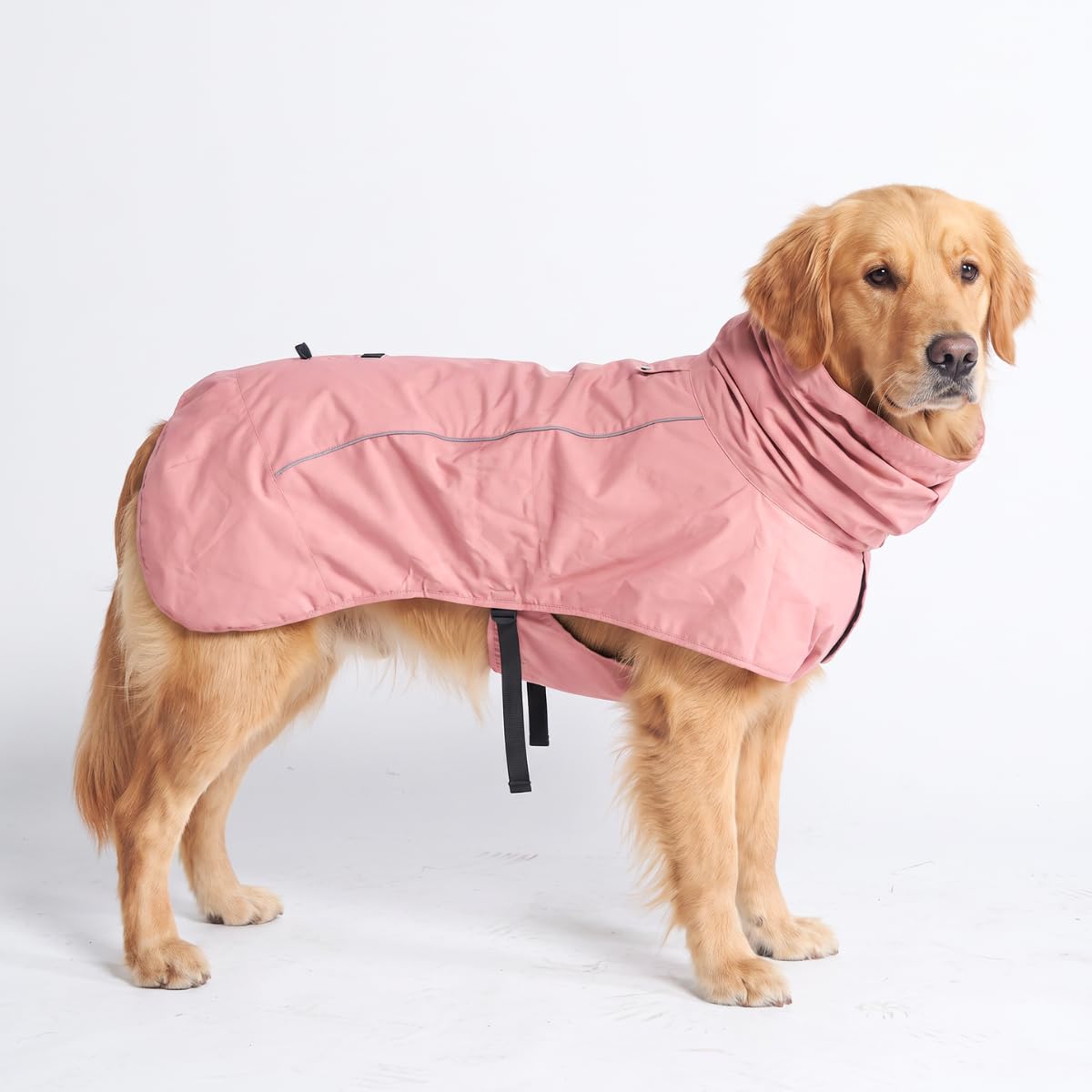 Spark Paws Dog Raincoat - Waterproof Rain Jacket w/Hood, Full Coverage
