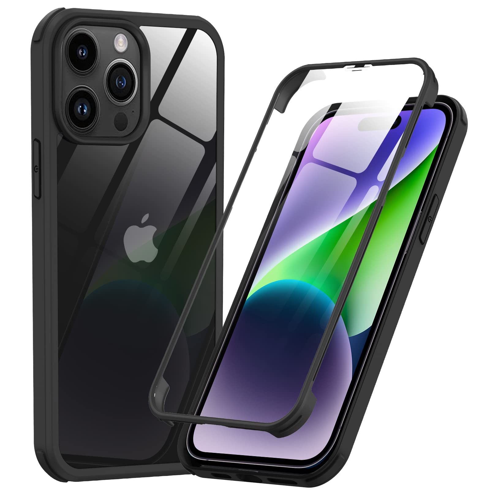 Protección Cámara Elevada Funda ONEFLOW Para IPhone 14 Pro - Silicona Con Protección De Cámara Protector Pantalla Elevado