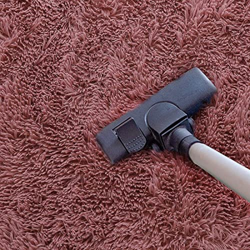 Image of Premium Polyester Shaggy Round Rug - Ultra Soft Fluffy Circle Carpet for Bedroom, Living Room, Kids Room, Anti-Skid Plush Floor Rug - (Pink, 5 feet|150cm)