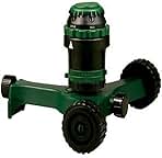 Orbit 58572N H2O-Six Gear-Drive Sprinkler on Plastic Wheel Base