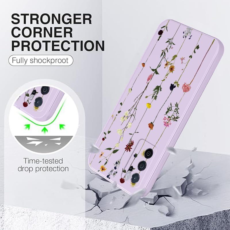 WOKEZ Telefonfodral för Xiaomi Poco X6 Pro 5G - Blomma och Silikon