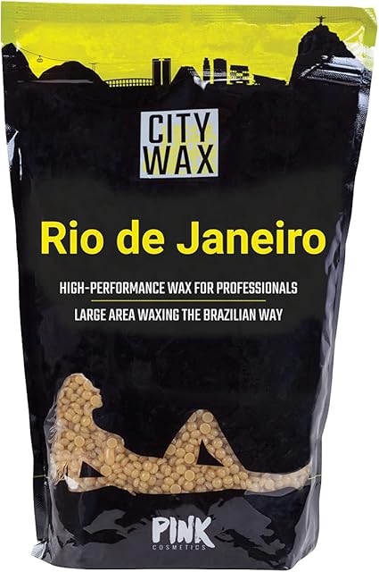 Rio City Wax 1000g - Stripless Professional Hot Wax Beads for economical waxing - Full Body Hard Wax Beans - Hair Removal Wax - Bikini Wax