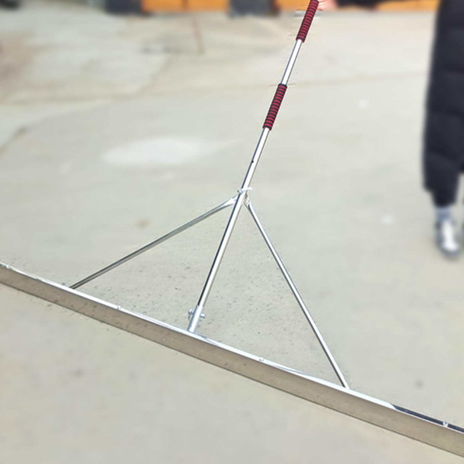 Kielnia Do Betonu O Szerokości 8 Cm, Ręczny Skrobak Ze Stali Nierdzewnej, Grabie Samopoziomujące, Z Ukośnym Wspornikiem, Do Prac Budowlanych(120x150cm)