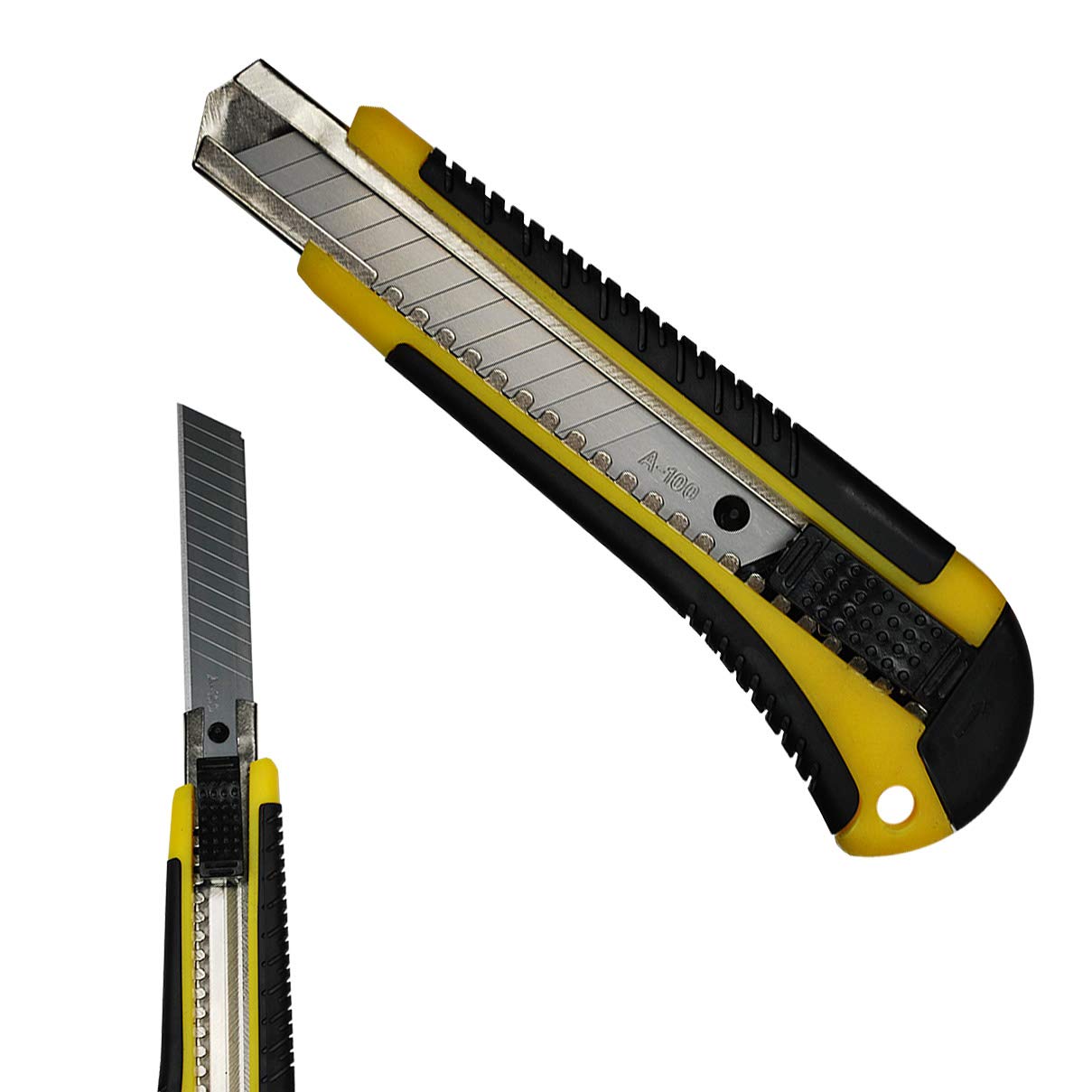 10er-Set Cuttermesser – Profi-Teppichmesser Mit 18 Mm SK5-Klingen & Gummi-Griff