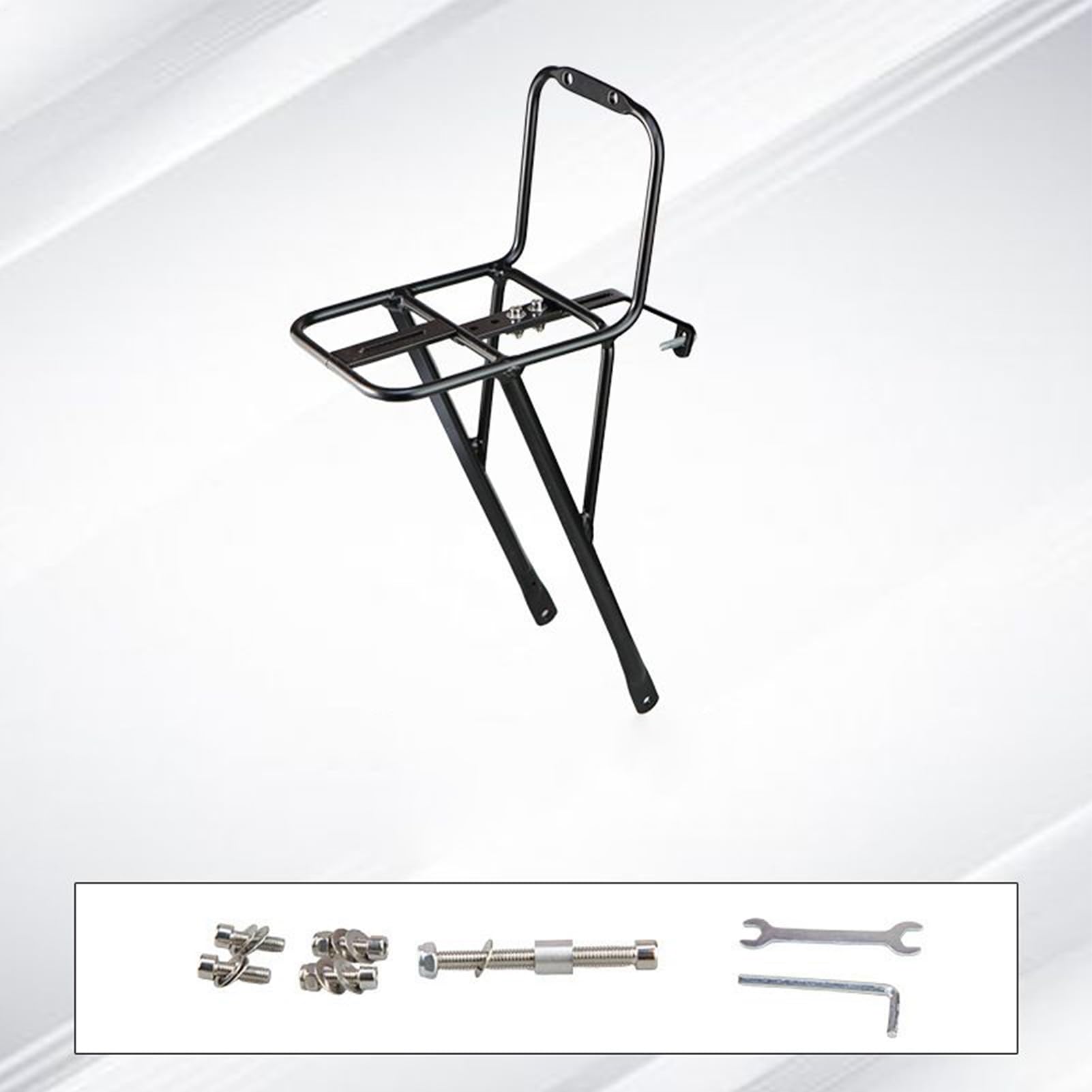 Porte-bagages pour vélo - Porte-vélos portable - Support en acier réglable - Support de charge stable pour charges - Design facile à installer avec supports antidérapants