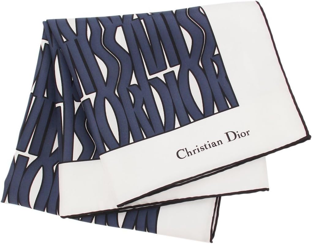 クリスチャンディオール　長袖　　プリーツ　ワンピース　ビー　刺繍　8 ネイビー クリスチャンディオール 長袖 プリーツ ワンピース ビー 刺繍 8